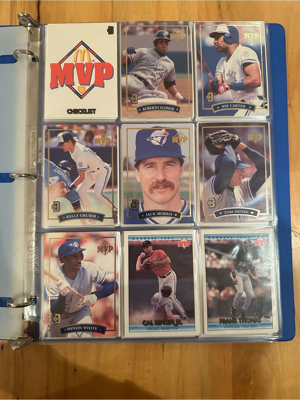 1992 Donruss McDonald's MVP Baseball Set